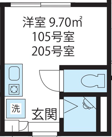 小岩駅 徒歩6分 2階の物件間取画像